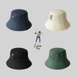 Golf Hat Fashion Outdoor Sports Golf Bucket Hat High Fisherman Hat Band s Rope Adjustable 240314