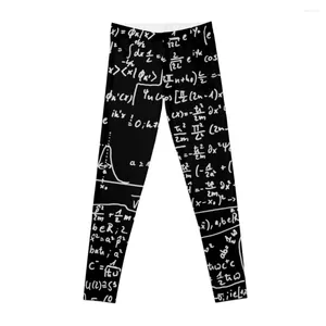 Calças ativas Física Quântica Fórmula Matemática Ciência Matemática Padrão Leggings Calças Femininas Femininas