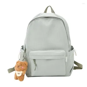 Mochila Kawaii Feminino Impermeável Nylon Viagem Mochila Escolar S para Meninas Pequenas Bookbag Bags Mulheres