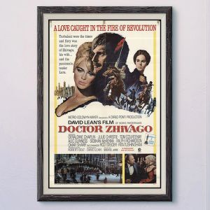 Caligrafia n072 doutor zhivago vintage clássico filme parede pano de seda hd poster arte decoração para casa presente