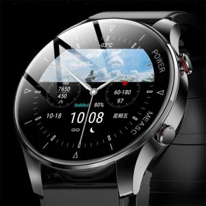 Relógios 2022nova cinta inflável medir com precisão a freqüência cardíaca pressão arterial relógio inteligente masculino à prova dwaterproof água bluetooth chamada esporte smartwatch