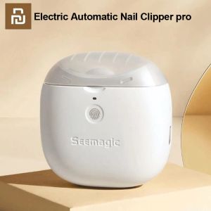 コントロールYoupin Seemagic Electric Automatic Nail Clipper Pro Touch Start Infrared Protection Upgrade Cutter Head with LEDライトトリマー