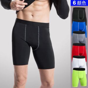 Roupas de marca masculina shorts de compressão placa bermuda masculino ginásios musculação e fitness calças curtas secagem rápida livre