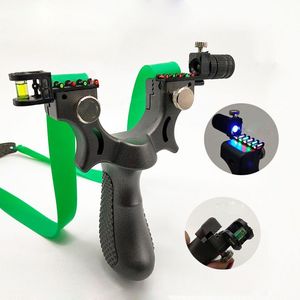 Bogenschießen ABS Lampe Jagd Katapult Harz Mit Band Sling Schleuder Mit Dem Ziel Punkte Level Meter Schuss Gummi Flache Schießen Cxolq