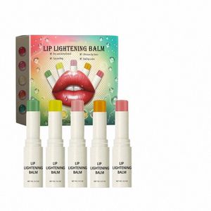 5st Hydrating Lip Balm Set Lip Gloss Fruity Scent Lip Balm Stick som förhindrar dryn exfolierande och fuktgivande vård Q8L6#