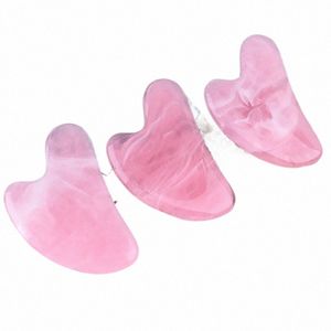 Natural Harts Gua Sha Massage Board Rose Quartz Gua Plate Face Massager Scrapers Tools For Face Neck Back Body T4TX#