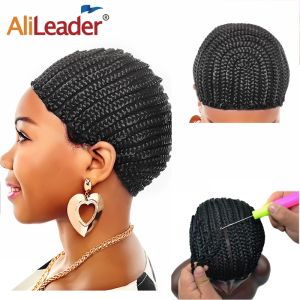 Hairnets 5Pcs/Lot Wholesale Price Wig Caps For Making Wigs Box Braided Cornrow Wig Caps With Combs Top Easier Sew In Braided Wig Caps