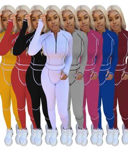 Damen Herbstmode 2021 Outfits Langarm 2-teiliges Set Trainingsanzüge Jogging Sportanzug Hemd Leggings Sweatshirt Hosen Sportanzug9972813