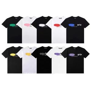 Tasarımcı Erkek Tişörtleri Moda Siyah Beyaz Klasik Marka Alfabe Baskı Gündelik Kısa Kollu% 100 Pamuk Pamuk Nefes Alabilir Kırışıklık Dayanıklı Kral Boyut 3xl 2xl#99