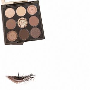 9 Färgögonskugga Daglig smink Brown Eye Shadow Palette Shimmer Matte varaktiga Pearl Fine Shimmer Earth Color Eye Shadow Korean E5JS#