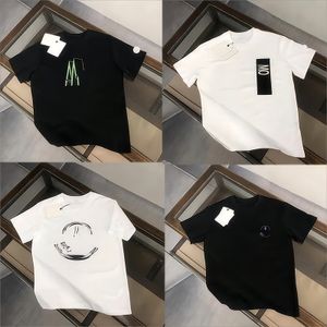 Mens Tshirt Designer T Shirt مطرزة بالنمط خطاب طابع مطبوع على القطن النقي جولة الرقبة