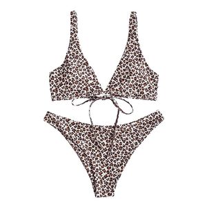 Set bikini da donna in due pezzi di nuovo stile per ragazze e costumi da bagno bikini a stringhe per set da donna