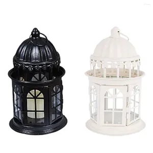 Candle Holders Vintage Holder Courtyard Floor Outdoor Wind Lamp Wedding Lantern Ornament Castle No