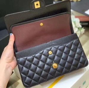10A Designer Bag Top Tier Quality Jumbo Double Flap 30CM 25CM 23CM Real Leather Caviar Lambskin Classic All Black Purse Quilted Handbag Shoulde 8866ess