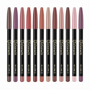 lip Liner Set Matte Lip Liner Pencil Set 2-In-1 Matte Make Up Lip Liners Pencils 12Pcs 12 Colors Pencil Makeup Gift l1Qi#