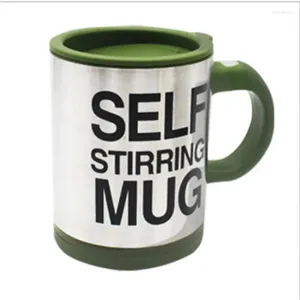 Mugs 400ml Stainless Steel Lazy Automatic Self Stirring Mug Coffee Milk Juice Mixing Cup Drinkware Kitchen Dining Gadgets