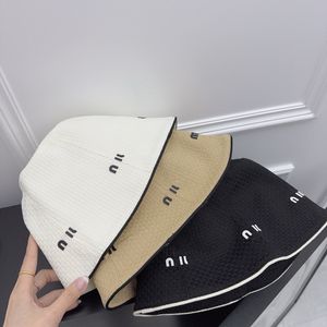 Designer Bucket Hat For Women Frayed Cap Casquette Bob Wide Brim Hats Summer Fited Fisherman Beach01