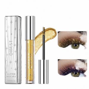 qibest Glitter Mascara Quick Dry Curling Extensi Diamd Shimmer Mascara Eyeles Lengthening Beauty Eyes Cosmetics For Women 27Ve#