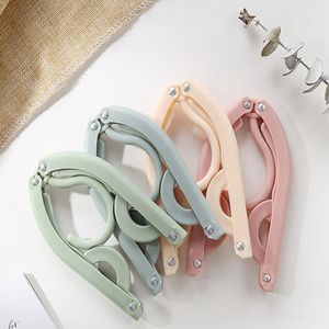 MiniPlastic Folding Hangers Portable Outdoor Non-slip Hanger Travel Cloth Hanger Clothespin Towel Sock Storage Organizer HZ148