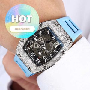 Relógio de pulso RM Série Rm010 Platinum Original Diamond Moda Lazer Negócios Esportes