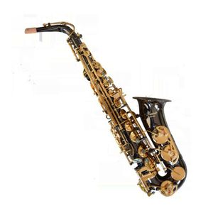 Heißer Carl Voss Eb E Flat Altsaxophon Professionelles Top-Musikinstrument Saxophon Schwarz Nickel Gold Simulationsprozess Saxophon