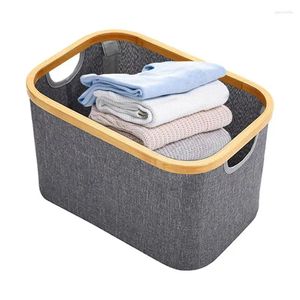 Sacos de lavanderia grandes caixas de armazenamento cesta autônoma para roupas capacidade livros de algodão presentes brinquedos