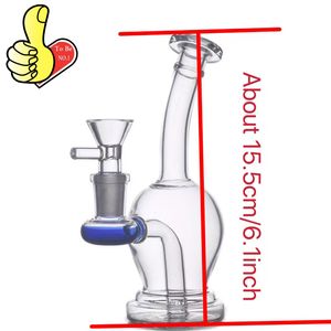 USA Popular Mini hookah cheap protable colorful glass dab rig bong water tobacco bongs pipe with 14mm male dry herb smoking bowl
