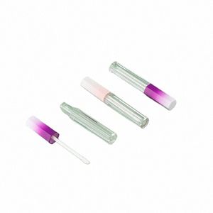 30 pz 50 pz 5 ml Lip Gloss Vuoto Ctainer Gradiente Rosa Viola Coperchio Trasparente Sei Lati Trucco Imballaggio Bottiglia riutilizzabile Lipgloss Tubo P5nJ #