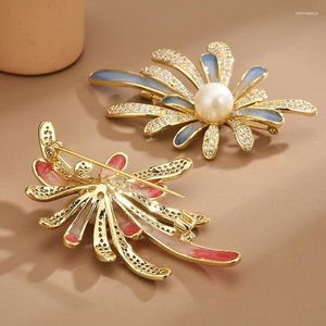 Brooches 1Pcs Fashion Painted Fireworks Pearl For Women Clothing Coat Jewelry Party Accessories Gifts
