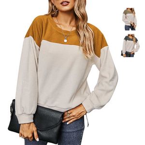 Ny 2024 Högkvalitativ lång ärmar Plus Size Crew Neck Woman Sweater Sweatshirt för kvinnor