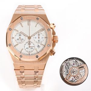 ZF montre DE luxe relógios masculinos 41mm Calibre4401 cronógrafo movimento mecânico caixa de aço relógio de pulso de luxo Relojes 01