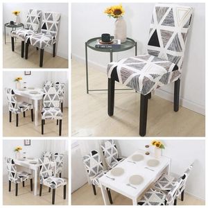 Chair Covers Set Of 4 Stretch Modern Slipcovers For Dining Room Kitchen Wedding Party Protector (Mocha)