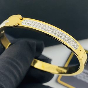 List marki bransoletki projektant Banles 18K Gold Titanium Stal nierdzewna marka Bangle Men Men damskie przyjęcie urodzinowe akcesoria biżuterii ślubne