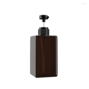 Storage Bottles Bottled Shampoo Shower Gel Lotion Cosmetics Press Bottle Brown Pump Head Travel Convenient Makeup Tool