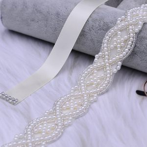 Wedding Favors Bridal Dresses Belt Beaded Pearl Wedding Accessories Woman Party Prom Emellished Sash Bridesmaid Gown Waistband