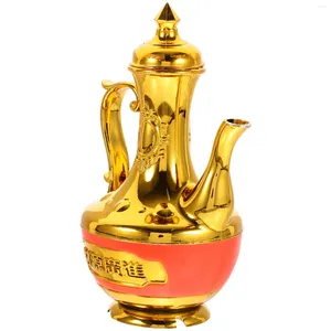 Vinglasglasskoppkanna för Buddha Plastic Kettle Retro Container utsökt hållare Tablettprydnad