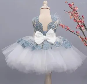 Mädchenkleider Handgefertigtes Babykleid Spitze Tüllkleid Kleinkind 1 Jahr Geburtstag Weihnachtsfeier Kleidung
