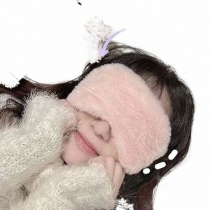 Maschera per il sonno Slee Blindfold Morbido peluche Maschere per gli occhi Cute Love Cloud Copertura per gli occhi Maschera di peluche Benda sull'occhio Nap Salute Copertura per gli occhi Patch p6Gx #