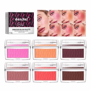 Blush in polvere Peach Rose Pink Cheek Rouge Powder Natural Lasting Matte Face Makeup Ctour Shadow Palette Cosmetic J21s #