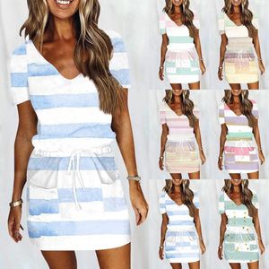 Casual Dresses Summer For Women Short Sleeve Beach Sundress Tunic Business Dress Fancy