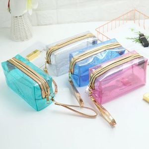 Storage Bags Waterproof Handbags Women Swimming Bag Transparent PVC Plastic Pool Beach Makeup Organizer Toiletry