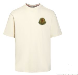 Лето 2024, женская футболка с геометрическим буквенным принтом, поло, мужские футболки с круглым вырезом и короткими рукавами, дышащие футболки для пар, CHT010