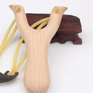 Qjule KKA8090 Schleuder Spielzeug Outdoor Jagd Schuss Gummi Mit Sling Band Im Freien Schießen Interessante Aufnahmen Holz Qjule