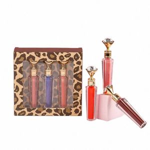 Diamd Tube Liquid Lipstick Set Private Label Lipgloss Make-up Lippen Make-up Kit individuelles Logo Q3On #