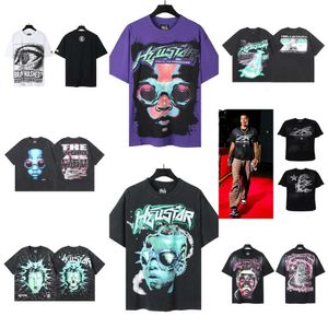 2024 SS Fashion Label Front and Back Printed Loose Unisex kortärmad t-shirt tee