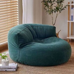 Bean Chenille Cover, Washable, Super Soft Cushion, Unfilled, Children and Adults Bean Bag Chair, Lazy Armchair, Sofa, Floor, Living Room Furniture (color: Dark