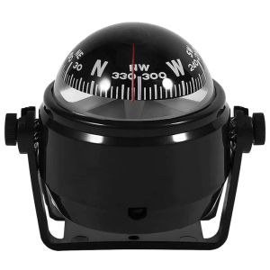 Compass Vehicle guide ball compass with magnetic declination adjustment function accurate direction, suitable for cars, ships, caravans