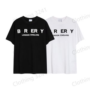 2024新しいデザイナーTシャツメンズとレディースのクラシックレター印刷サマーボトムシャツ短袖