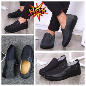 Modellformaler Designer Gai Man Black Shoes Point Toes Partys Bankett Suits Mens Business Heel Designers Minimalistiska andningsbara skor 38-50 Softs