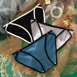 Women's Panties 2024 Underwear Antibacterial Thin Girl T-shaped Briefs Seamless Low Waist Triangle 1 Pc Cotton Lingerie